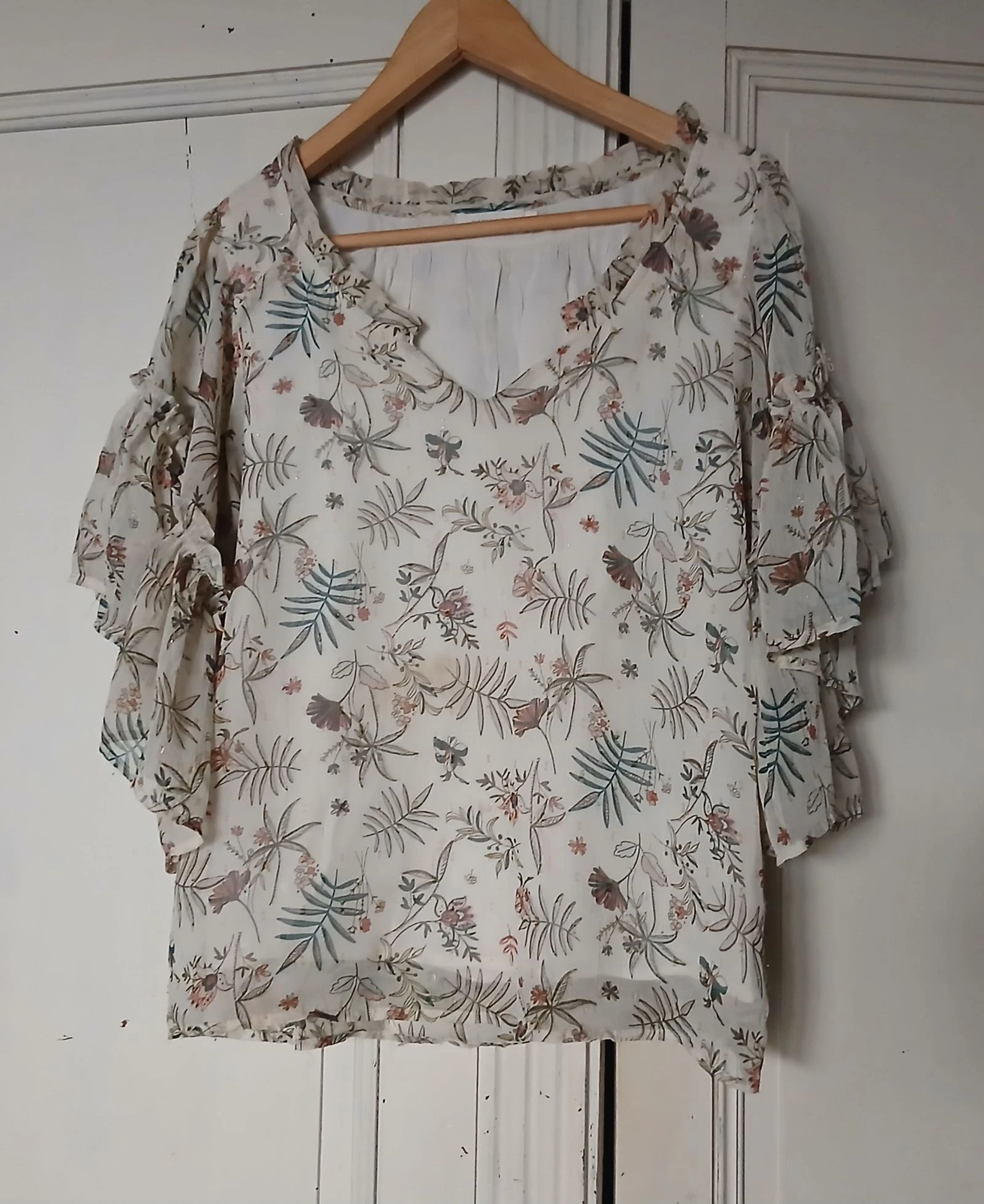 Blouse Fleurie Bohème Deeluxe – Taille M